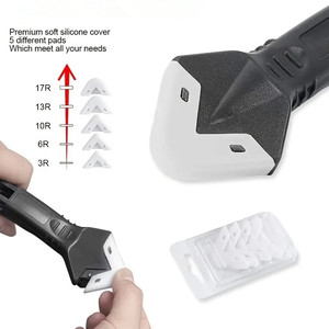 Kit d'outils manuels 5 en 1 en silicone pour le nettoyage et le lissage des joints, le retrait de colle et la finition des calfeutrages - Product Image 4