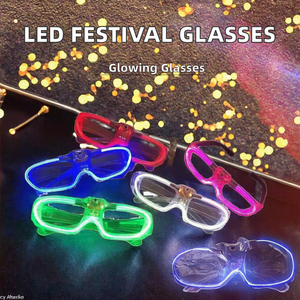Cold Light LED Festival Glasses Red <b>Blue</b> Green White <b>Blinds</b> Flash Cheering Glasses for Thanksgiving Hot Selling Advantage - Product Image 2
