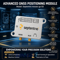 Récepteur GNSS Septentrio Mosaic-go G5 P3H/P3 à double antenne, kit d'évaluation RTK 0,15° de précision, 20 Hz AIM+ anti-brouillage pour la robotique aérienne