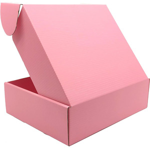 Scatole di spedizione rosa per piccole imprese pacchetto di cartone corrugato spedizione di articoli artigianali per regali di imballaggio di prodotti <span class=keywords><strong>Online</strong></span> - Product Image 4