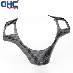 Couvercle de bouton de commande de volant en Fiber de carbone pour <span class=keywords><strong>BMW</strong></span> <span class=keywords><strong>320i</strong></span> 335i e90 e91 e92 e93 m3 série 3 coupé Sedan - Product Image 3