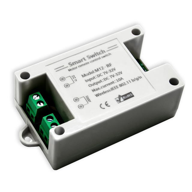 EWELINK Motor Remote Control Switch Input Output DC 7-32V 12V 24V 10A Controller on Off RF Receiver Timer Work With Alexa IFTTT