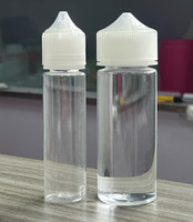 Flacons compte-gouttes vides transparents avec couvercles noirs à l'épreuve des enfants Capacité de 10ml 30ml 60ml 120ml pour médicaments et gouttes oculaires liquides