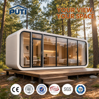 Bureau de chantier Apple Cabin de 20 pieds avec poste de coordination, coin d'interview, entrée sécurisée et zones de travail organisées