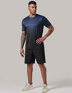 T-shirt de sport décontracté personnalisé avec logo, haute qualité, pour la course et l'entraînement, séchage rapide, pour hommes F00 - Product Image 4