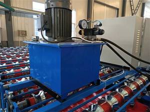 고정밀 유압 아연 도금 R6 + TR7 프레스 머신 스틸 패널 타일 시트 금속 루핑 프로파일 링 기계 - Product Image 3