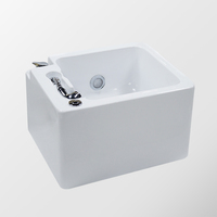 Bassin de pédicure professionnel en acrylique pour spa des pieds, petite baignoire de pédicure en surface solide