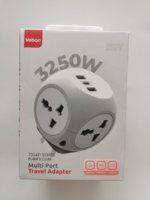 Power Cube Socket Adaptateurs de voyage Prise britannique Gain de place Adaptateur universel 4 voies Multiprise avec USB et rallonge murale de type C