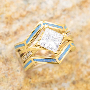 Bague géométrique multicouche bohème pour femme, bijou élégant et tendance pour l'index - Product Image 5