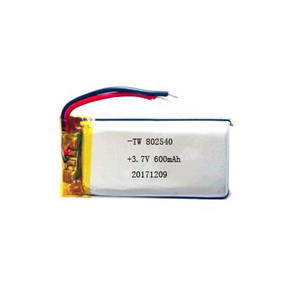 802540 600mah <span class=keywords><strong>3</strong></span>,7 v lithium polymer lipo rechargeable Li-ion battery - Product Image 1