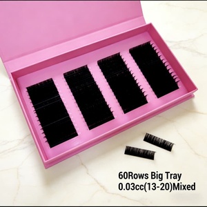 ถาดขนตาปลอม 0.03 05 07 เมกะวอลลุ่ม แบรนด์ส่วนตัว ต่อขนตา 8-25 มม. ขายส่ง ขนตาสีดำด้าน - Product Image 3