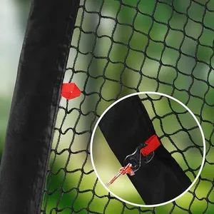 Jaula de Bateo de Béisbol BC01 de Bajo Precio, Equipo de Entrenamiento <span class=keywords><strong>con</strong></span> Marco de Fibra de Vidrio, Red de Poliéster Negra, Fuente de Alimentación, Hecho en Guangdong, China - Product Image 3