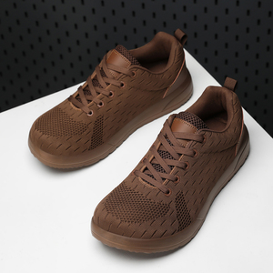 Zapatos de Punta Ancha con Malla Transpirable para Hombre, Zapatillas Antideslizantes para Caminar al Aire Libre, Cómodas y con Diseño Moderno - Product Image 5