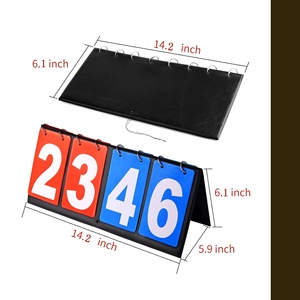Tableau <span class=keywords><strong>de</strong></span> score <span class=keywords><strong>de</strong></span> basketball portable et pliable en PVC, professionnel, à cartes manuelles, multi-jeux, équipement d'entraînement personnalisé - Product Image 5