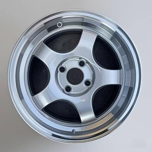Ruedas de aleación de aluminio de 14-15 pulgadas de alta calidad GPWYK Diseño de cinco radios 35mm Offset 100mm PCD para modificación de automóviles de pasajeros <span class=keywords><strong>Upgr</strong></span> - Product Image 1