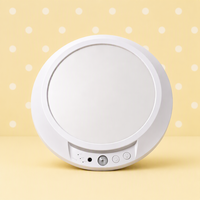 Plafonnier LED rechargeable de qualité commerciale avec détecteur de mouvement, 400Lm, blanc chaud, dimmable, télécommande, minuterie, montage en surface, minimaliste