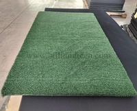 Tapis d'entraînement de golf Country Club Winter Tee Line Turf Range Practice, couche de gazon synthétique PP de 40 mm, couche de mousse EVA de 10 mm, 1500x1500 mm