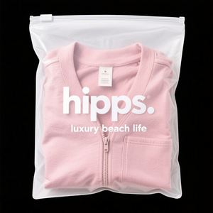 Personalizado mate esmerilado claro camiseta ropa envío Ziplock cremallera Zip Lock bolsa de polietileno ropa con su propio logotipo de marca - Product Image 1