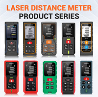 Télémètre laser haute précision INORM 40m 60m 80m 100m avec écran LCD rétroéclairé, mesure de surface et de volume, outil de mesure laser Pythagore