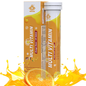 Comprimés effervescents de vitamine C complexe, fournis par l'usine, pour soutenir la santé de la peau des personnes ayant des besoins nutritionnels accrus - Product Image 1