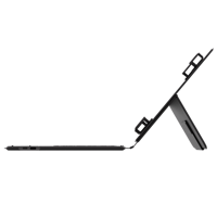 Casing Keyboard Folio Kulit PU yang Dapat Disesuaikan untuk Tablet Samsung 10-11 inci, Keyboard 78 Tombol dengan Lampu Latar 7 Warna dan Touchpad