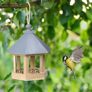 Mangeoire à oiseaux en bois nichoir perroquet Cage graines d'oiseaux maison d'alimentation jardin suspendus ornements Pigeons nichoir mangeoire à oiseaux - Product Image 1