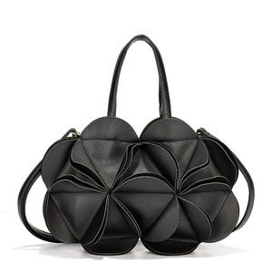 Design <b>Flower</b>-Shaped Zipper Shoulder Crossbody Bag Cute Pleated Handbag Womens Korean-Japanese Style Tanjing - Product Image 2