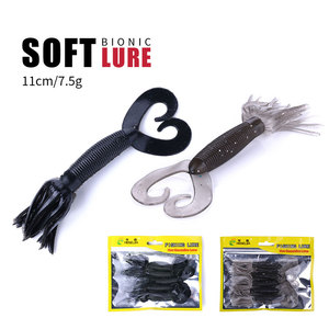 Señuelos <span class=keywords><strong>de</strong></span> Pesca blandos al por mayor, 11cm, 7,5g, <span class=keywords><strong>gusano</strong></span> <span class=keywords><strong>de</strong></span> repollo, cebo <span class=keywords><strong>de</strong></span> doble cola, Pesca - Product Image 5