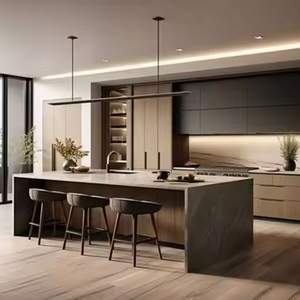Armarios de cocina grandes de madera maciza personalizados con <span class=keywords><strong>Isla</strong></span> para armario de cocina armarios de cocina de lujo de <span class=keywords><strong>buena</strong></span> calidad hechos de madera maciza - Product Image 4