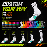 Chaussettes de sport mi-mollet personnalisées avec logo, respirantes, pour la course et l'entraînement, design personnalisé, chaussettes tube sportives pour hommes et femmes