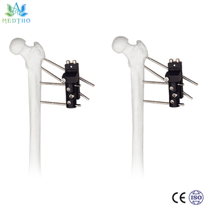 Fixateur externe de traction orthopédique de haute qualité pour articulation de la hanche, fixation chirurgicale externe pour fracture osseuse, fragment de fémur et de tibia, CE ISO - Product Image 1