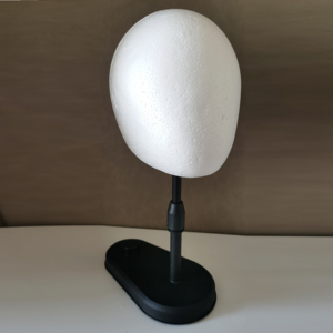 Venta al por mayor entrenamiento DIY soporte realista blanco humano poliestireno peluca maniquíes cabeza para peluca sombreros de exhibición - Product Image 3