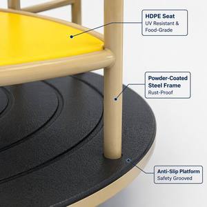 Manège d'extérieur commercial pour enfants, carrousel rotatif, équipement de terrain de jeux, personnalisable OEM - Product Image 2
