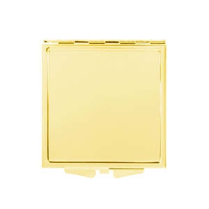 Espejo de Bolsillo Metálico Cuadrado en Blanco para DIY, Espejo Compacto de Doble Cara en Oro y Plata Brillante para Impresión UV y Calcomanías de Vinilo - Product Image 2