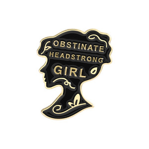 Par negro Chica obstinada Orgullo Prejuicio TV Película Personaje Oro Metal Aniversario Broche Orgullo Prejuicio Ficción Celebridad - Product Image 6