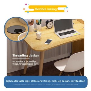 Escritorio de oficina, mesa de ordenador de escritorio para el hogar, mesa Simple, estación de trabajo, ordenador con cerradura con cajón, mesa de oficina, muebles modernos - Product Image 3