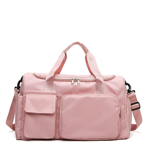 Bolsa de lona Unisex impermeable de gran capacidad, bolso de hombro de gimnasio multifuncional de viaje barato, bolsa de fin de semana de moda con cremallera - Product Image 3