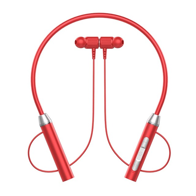 Wireless BT Earphones Neckband Headphones Gaming Stereo Sports Headset Halter Waterproof Magnetic Earbud with LED Display