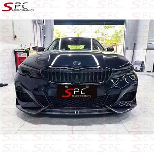 Lèvre avant en fibre de carbone style SPC G20 ADO pour BMW Série 3 2019-2022, spoiler avant en fibre de carbone pour pare-chocs avant BMW G20 - Product Image 6