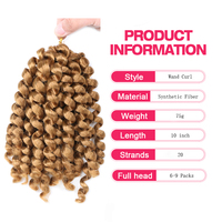 Belle Baguette Boucles Freetress Tresse Synthétique À Bascule Belle Baguette Boucles À Bascule 10 Pouces Belle Baguette Boucles