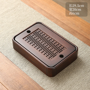 Bandeja de té con almacenamiento de agua al por mayor, exquisita bandeja de té pequeña para uso doméstico, mesa de té con almacenamiento de agua para una persona, té Kung Fu - Product Image 3
