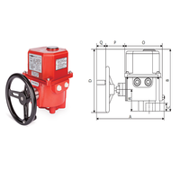 Vanne à boisseau sphérique motorisée électrique MIT-UNID-CNS Taiwan OEM, base de vanne de régulation UM-4 DN50-DN100 AC110V-440V, couple élevé, garantie 1 an