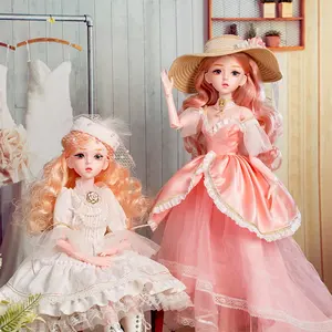 1/3 Skala 60Cm Boneka Bayi Set Mode Boneka Mainan Simulasi Wanita Muda untuk Kotak Hadiah Ulang Tahun Pakaian Boneka