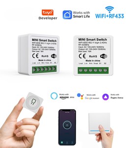 Tuya WiFi +433 10A Relay Switch Module 1 Channel Dry <strong>Contact</strong> <strong>Google</strong> Home Alexa Smart Life <strong>App</strong> Compatible AC 100-240V Smart Home - Product Image 3