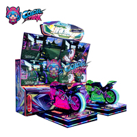Parcs colorés Vente à chaud de jeux d'arcade à pièces de haute qualité et à bon prix avec motos dynamiques à 4 écrans.