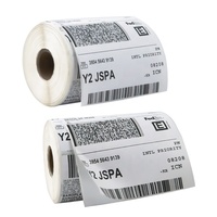 Échantillon Gratuit Personnalisable : Étiquettes Thermiques 4x6 Transparentes, Autocollants Adhésifs pour Expédition