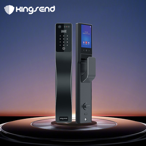 กุญแจล็อคประตูอัจฉริยะแบบดิจิตอล Kingsend อัตโนมัติ ทำจากอะลูมิเนียม  พร้อมระบบสแกนลายนิ้วมือ  รหัสผ่านเปลี่ยนได้  เชื่อมต่อแอป Tuya  บันทึกข้อมูลบนคลาวด์  สำหรับประตูไม้/เหล็ก - Product Image 2