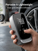 Gonfleur de pneus sans fil HF818, mini pompe à air pour voiture sans fil avec compresseur d'air numérique portable, gonfleur de pneus