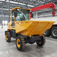 1-5T Front Tipping Bucket 4X4 Electric Front Loading Wheel Loader Mini Dumper 2 Ton Small Dumper dengan Front Loader
