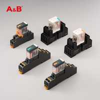 Relais électromagnétique miniature ABRT1C0024L, alimenté en courant alternatif, 5P 16A 300V, contact en alliage d'argent, borne enfichable, étanche, usage général
